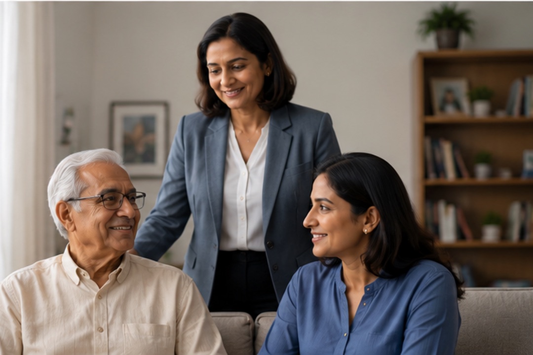 A family using AskSathi together